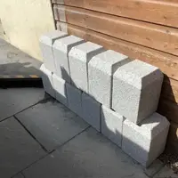 Modern Silver Granite Staddle Stones